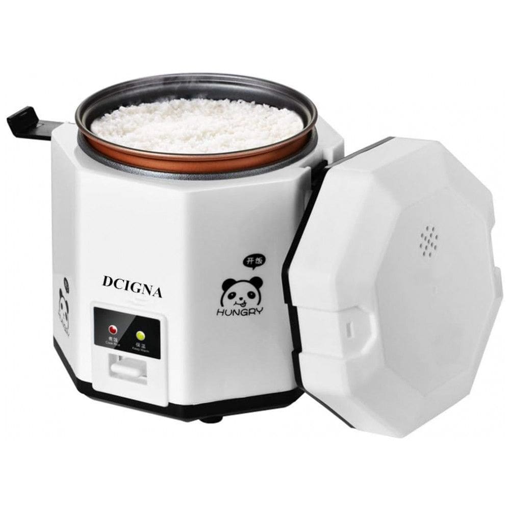 Panela de Arroz Elétrica 1,2L com Cesto Antiaderente e Função Manter Aquecido, 110V 200W, DCIGNA, Branca