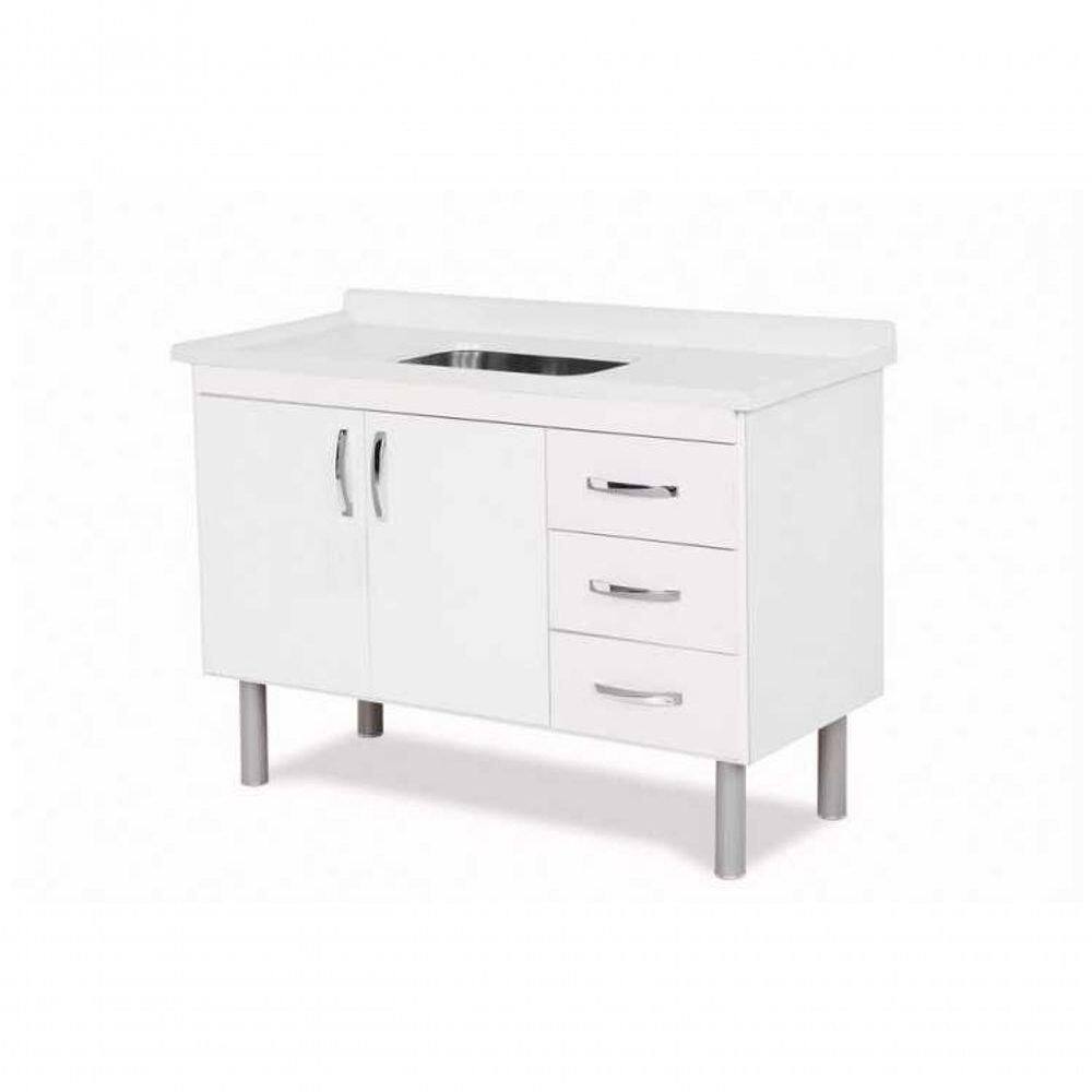 Gabinete Cozinha Toquio 116cm Branco - Rorato