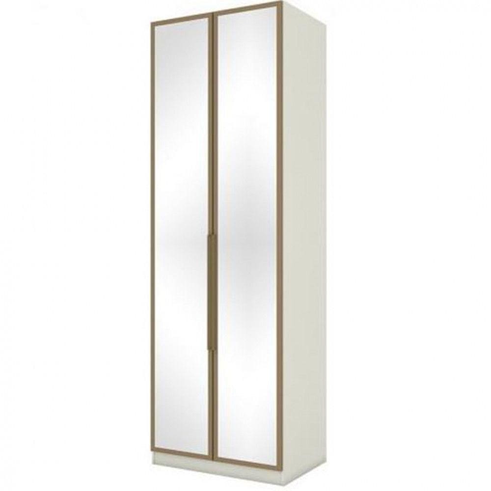 Guarda Roupa Henn Seletto 2 Portas Com Espelho Areia/jequitiba