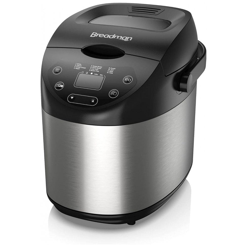 Panificadora em Aço Inoxidavel com Copo Medidor, Colher e Livro de Receitas, Breadman BK1200SS, Prata