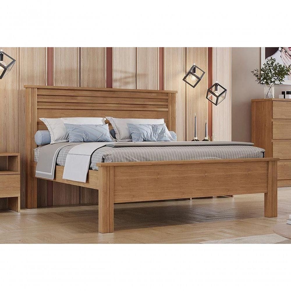 Cama Casal Verona Cumaru - Móveis Horizonte