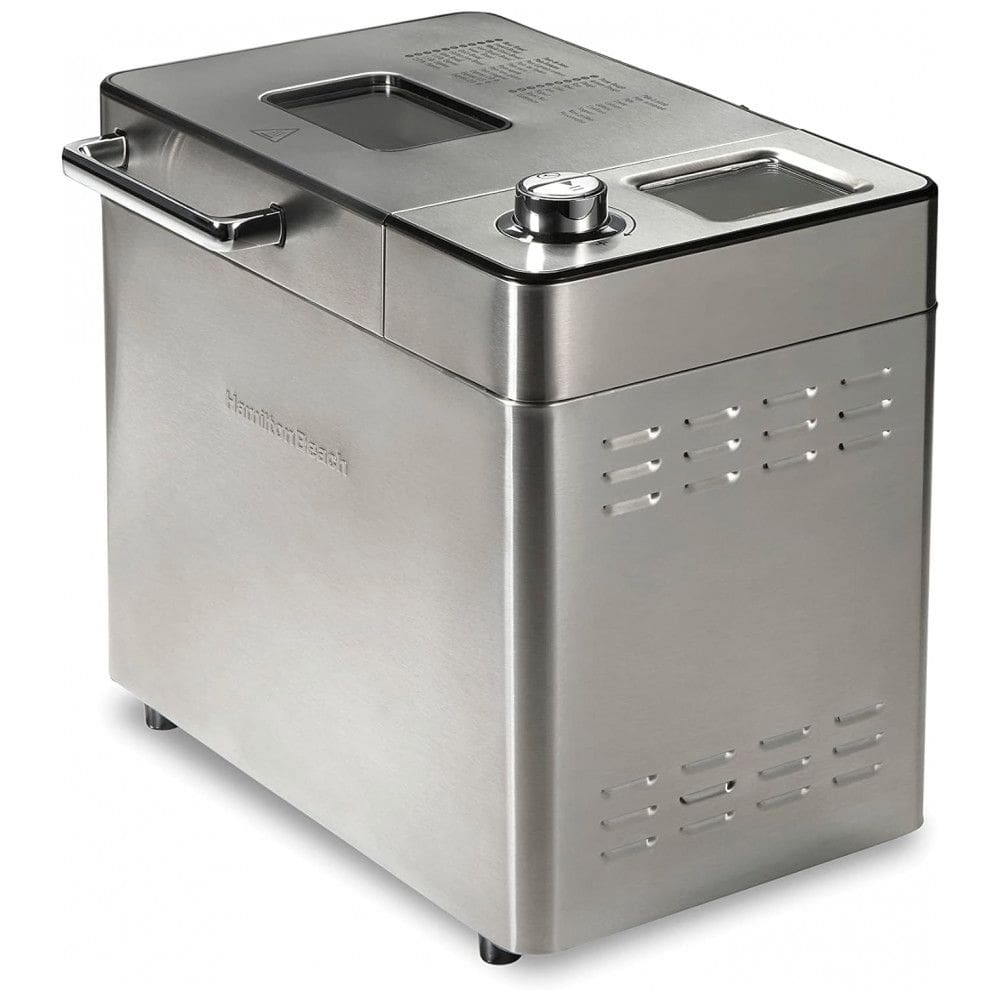 Panificadora com Dispenser Automático de Frutas e Nozes, 21 Funções e Capacidade de 900g, 1110V 550W, Hamilton Beach, Prata