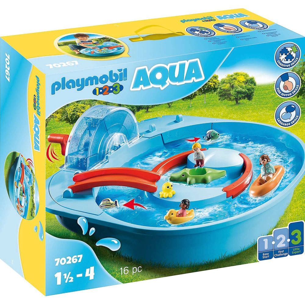 Parque aquático Playset Playmobil 1.2.3 Aqua Splish Splash