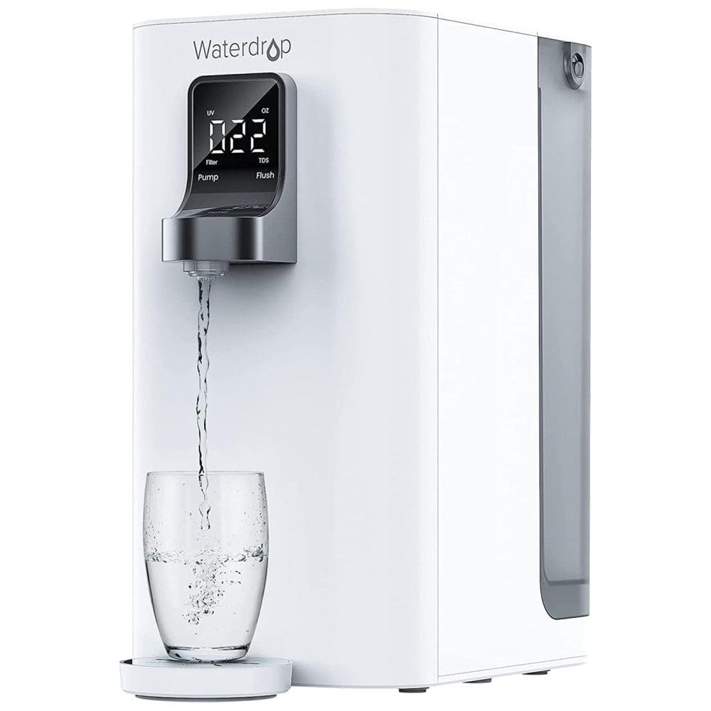 Filtro de Água de Bancada sem Instalação 5L com Filtragem de 4 Estágios e Tela de LED, Waterdrop K19-S, Branco