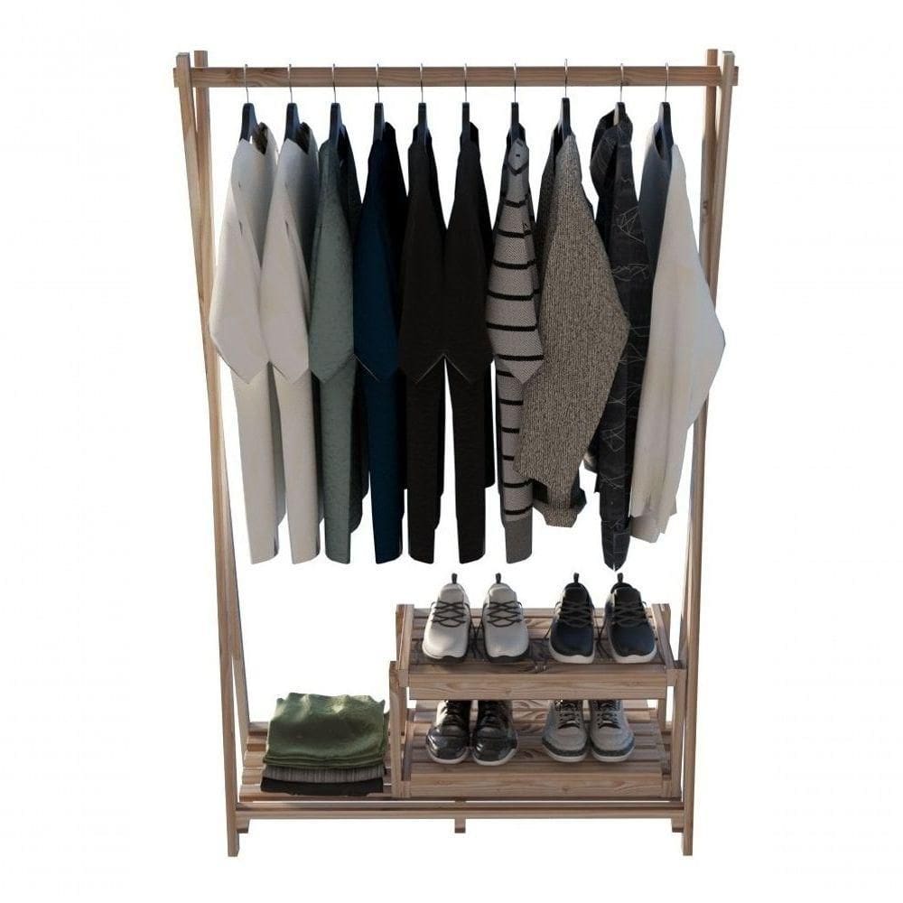 Guarda Roupas 100% Pinus Sala De Qualidade Minimalista De Qualidade