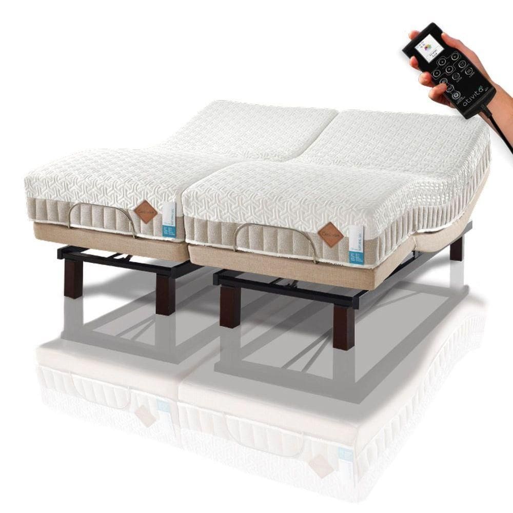 Colchão De Látex Articulado Bege 20cm Queen 160x200cm