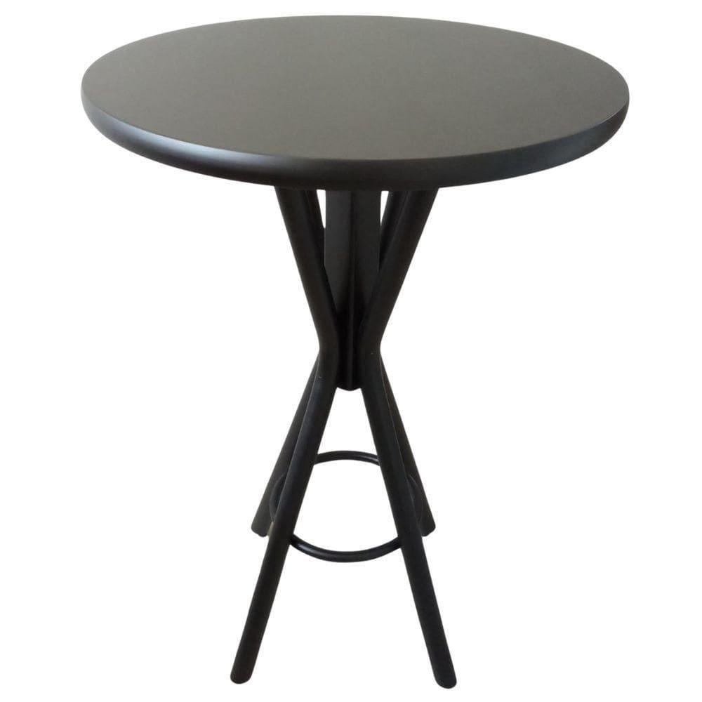 Mesa Bistrô Eva Selva Diam 70 Cm Bancada Bar Cozinha Luxo Tabaco