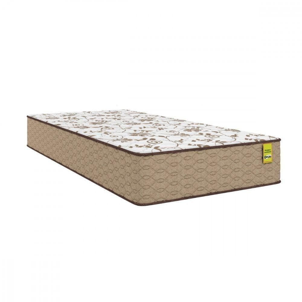 Colchão Solteiro 88x188x24 Start Sleep Superlastic Marrom Palha/marrom