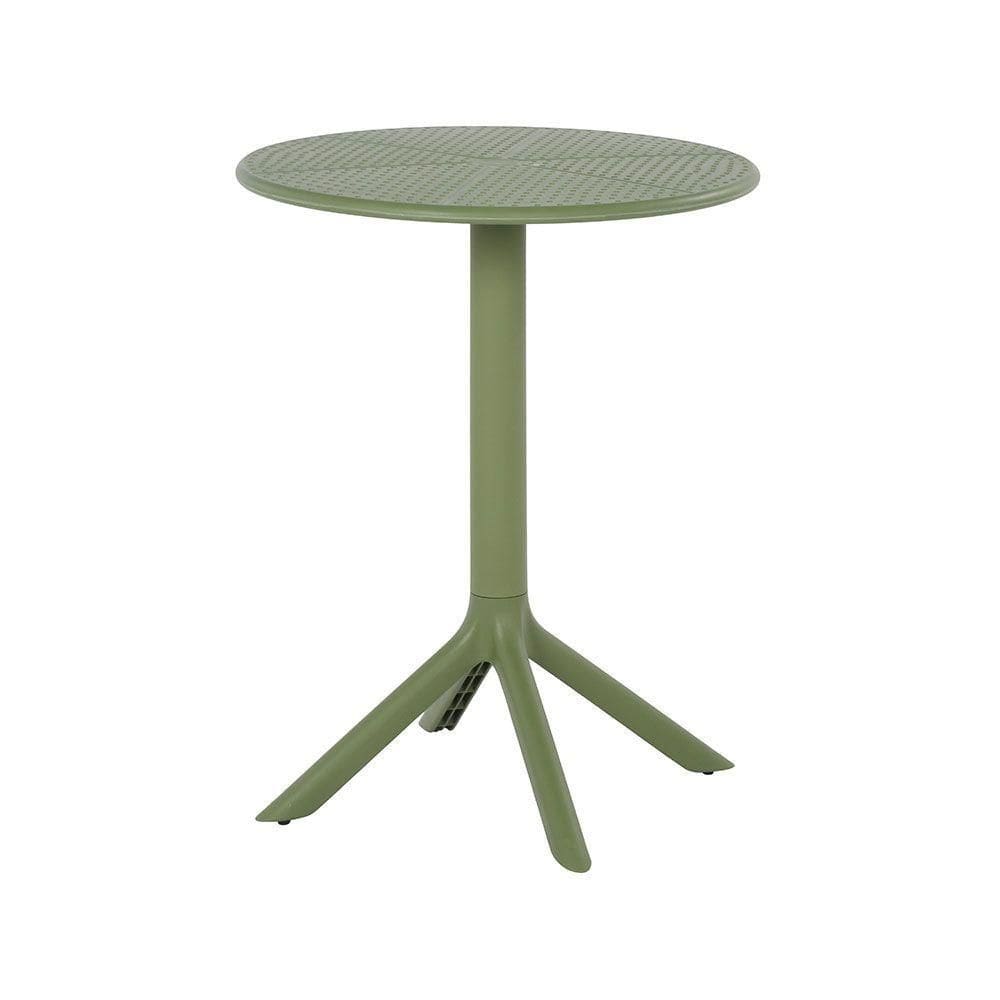 Mesa área Externa Marina Tampo Redondo 60cm Em Pu Verde G56 - Gran Belo