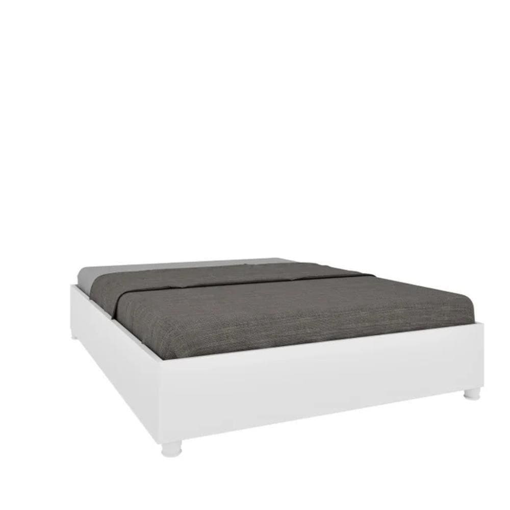 Cama Box Mônaco Casal Queen Tcil Branco