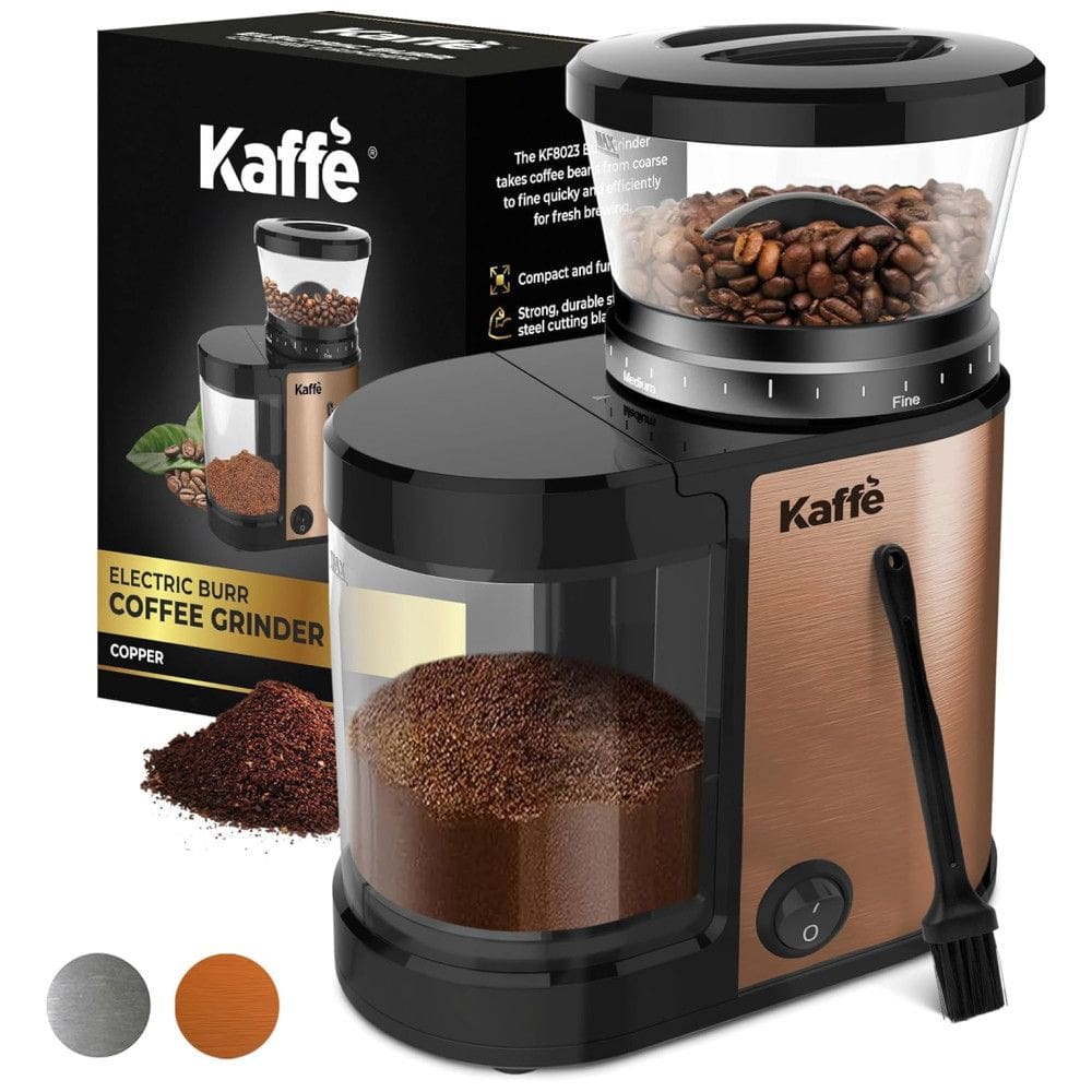 Moedor de Café Elétrico com Configurações Ajustáveis de Precisão, 110V, Kaff, Cobre