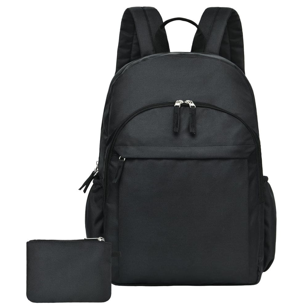 Mochila Mefawi Classical Basic preta resistente à água 15,6”