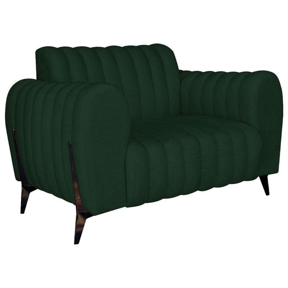 Poltrona Decorativa Zurique Suede Verde