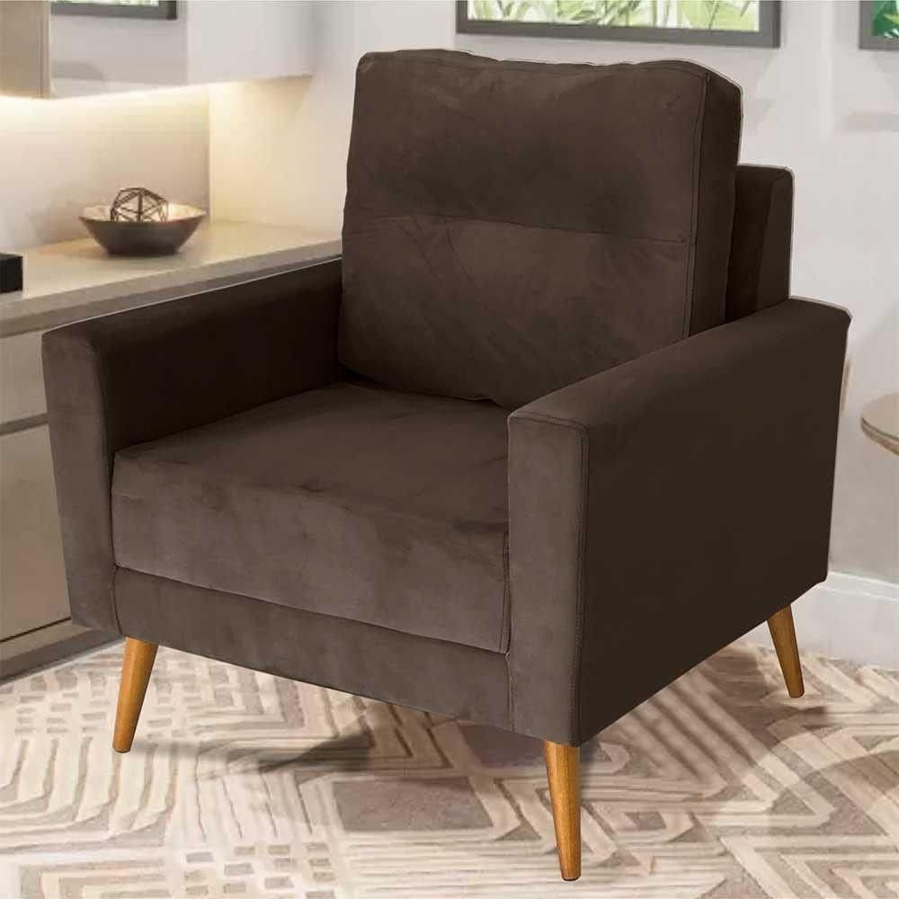 Poltrona Europa Premium Jw Estofados Marrom