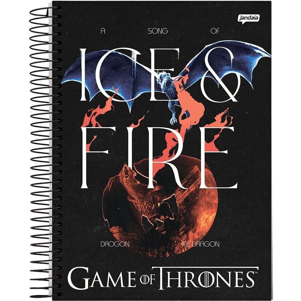 Caderno Univ. 320Fls 20Mat Game of Thrones Capa 1 - Jandaia