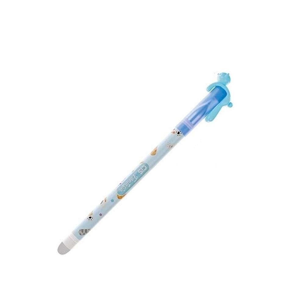 Caneta em Gel Apagável Fantasia Gato 2477182 Azul - CIS