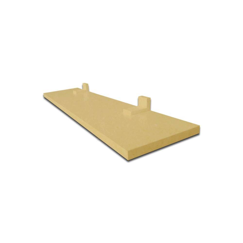 Prateleira Simples 50x15cm Com Suporte Em Mdf Natural [F031]