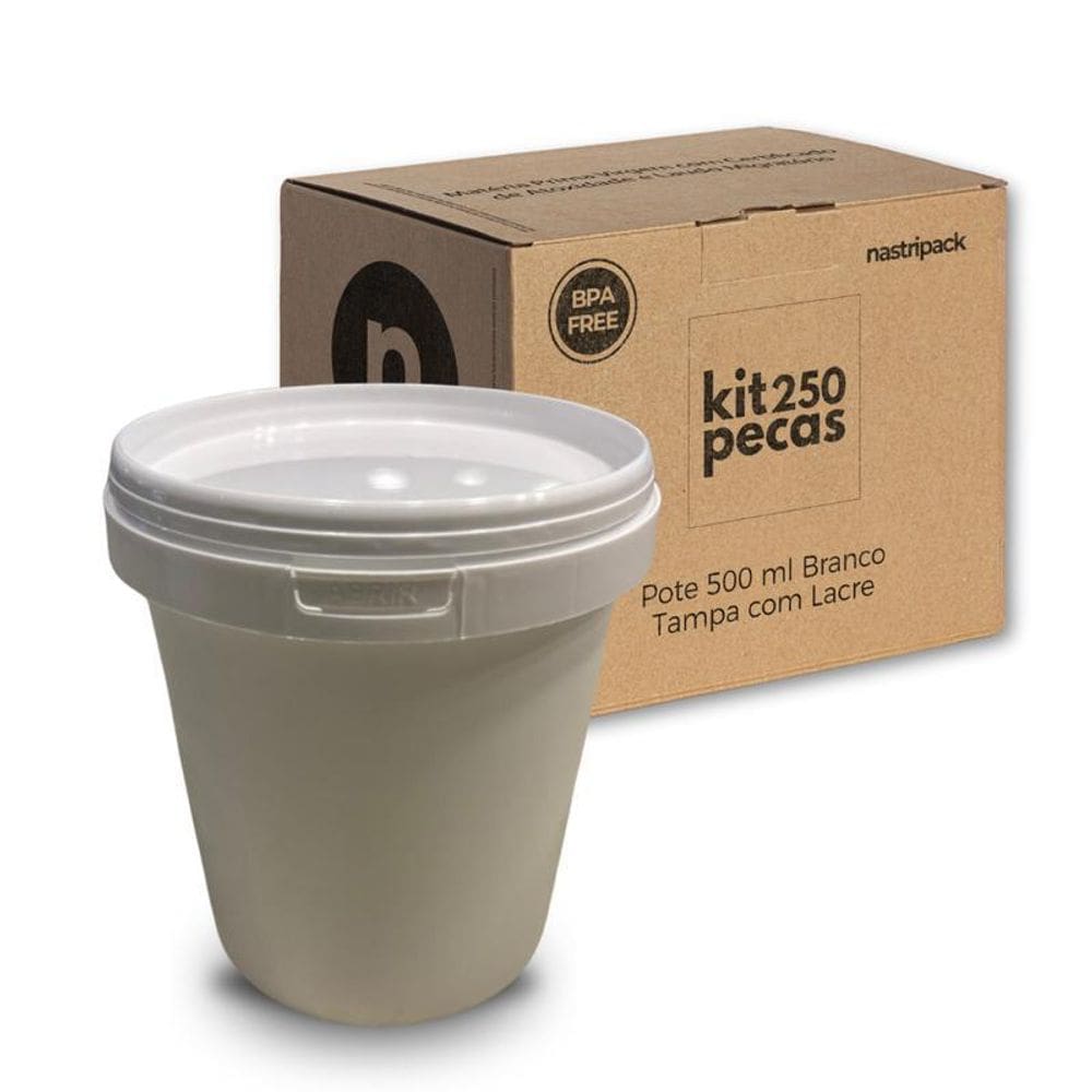 Pote Para Creme - Kit Com 250 Pçs