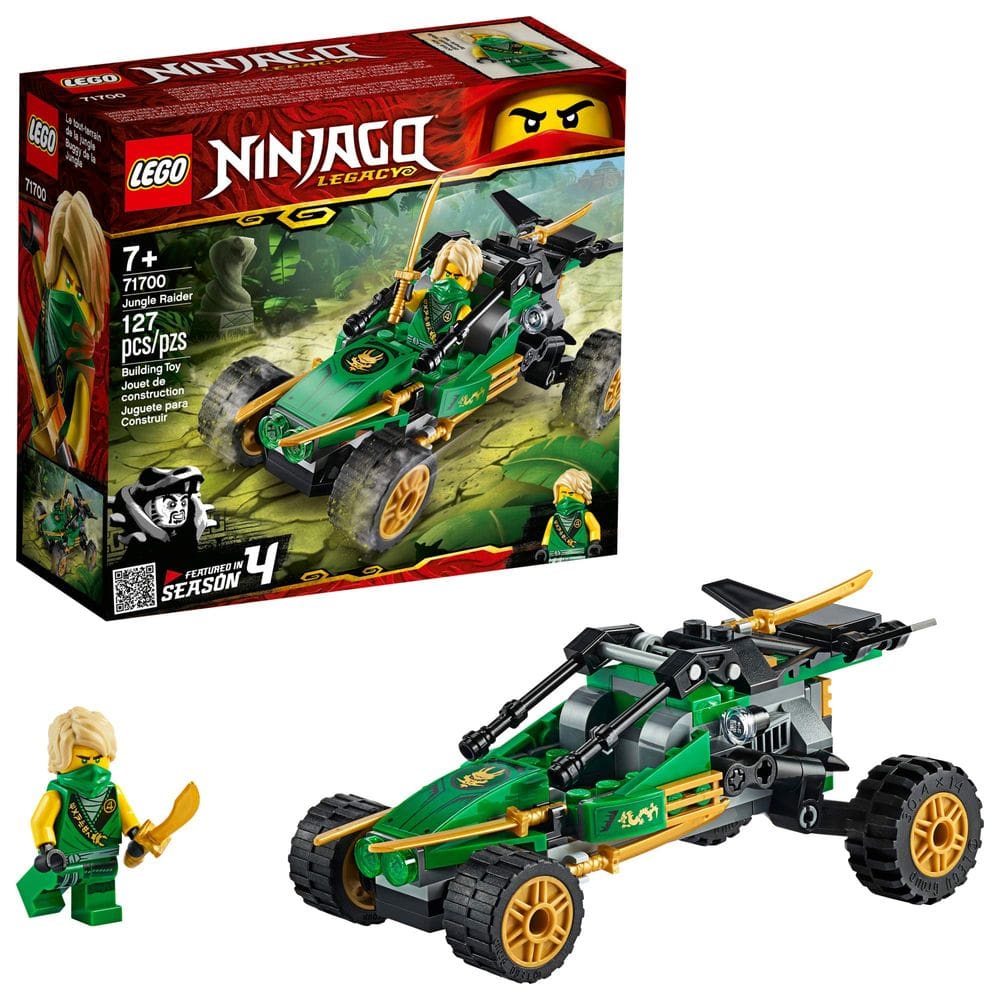 Kit de construção LEGO NINJAGO Legacy Jungle Raider 71700 (127 peças)
