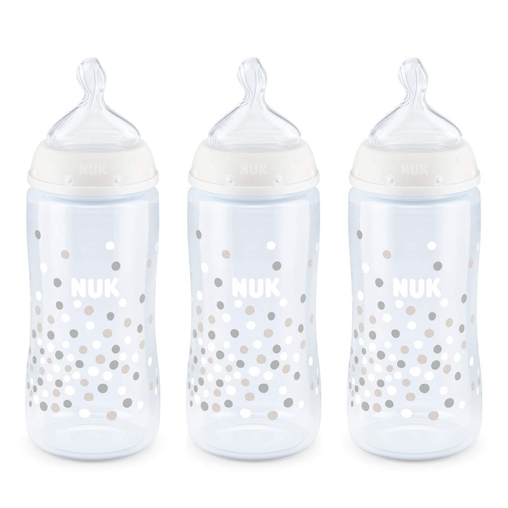 Mamadeira NUK Perfect Fit Dots 240 ml, 3 unidades (pacote com 1)