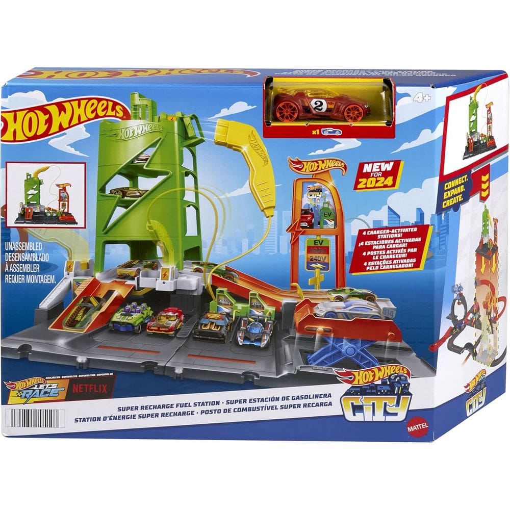 Pista Hot Wheels Posto De Combustível Super Recarga - Mattel