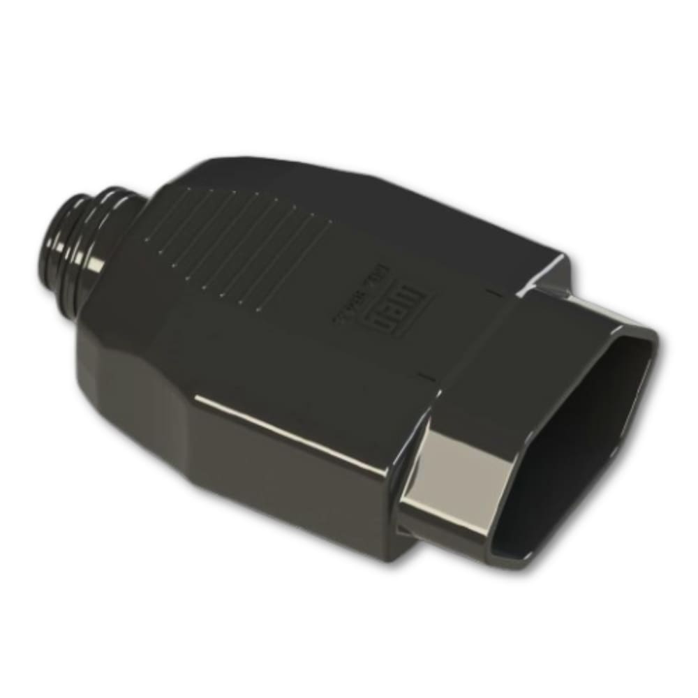 Plugue Fêmea 2P+T 20A 250Vca Preto