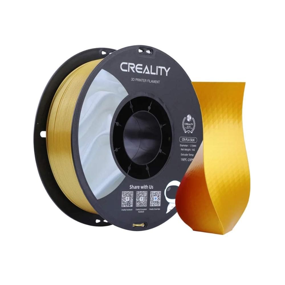 Filamento CR SILK Creality para Impressora 3D Ouro 1Kg 1.75mm
