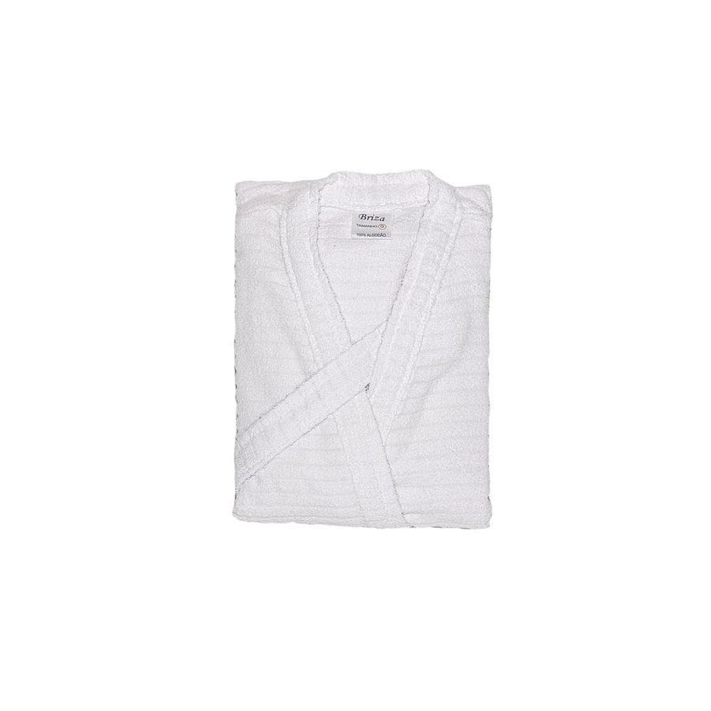 Roupão Atoalhado Juvenil Briza Branco 4013 Tamanho 14