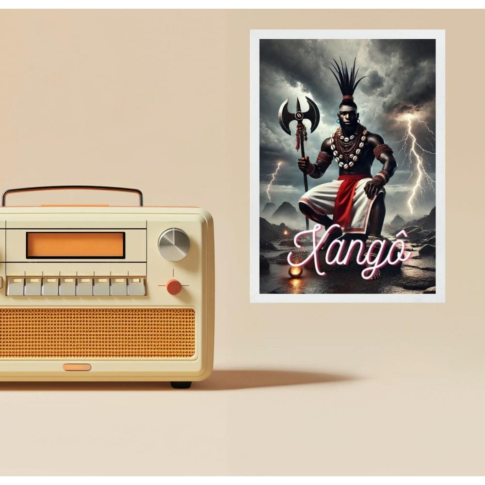 Quadro Decorativo Xangô 33X24Cm