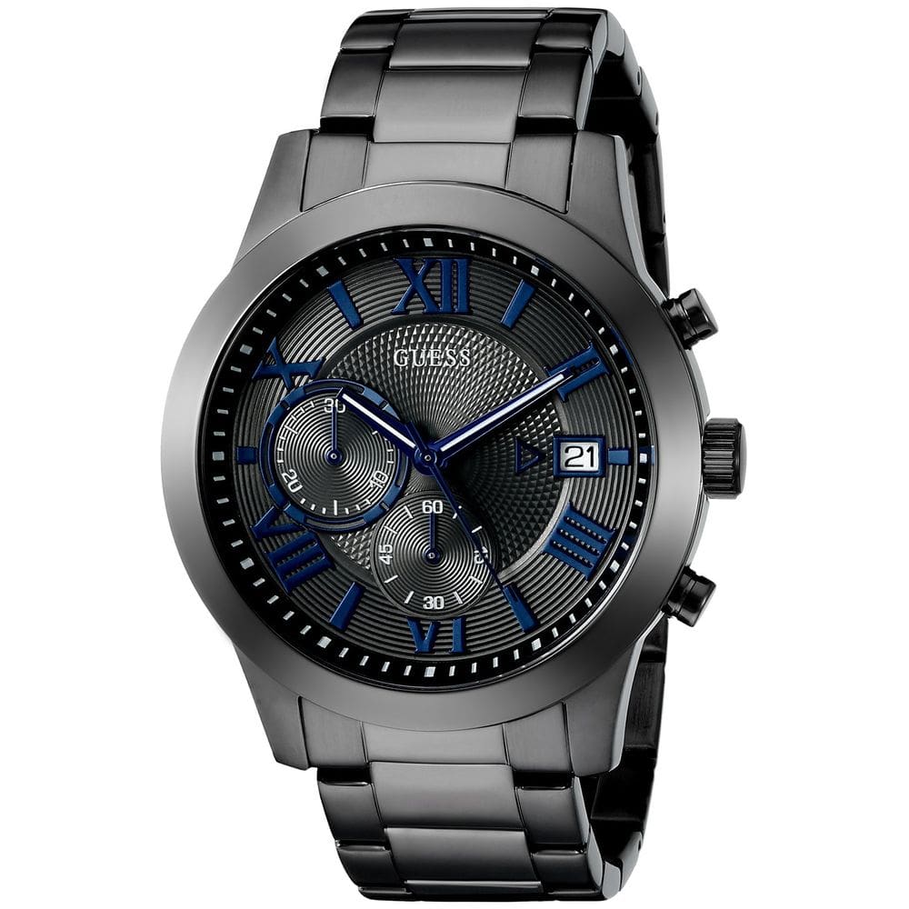 Relógio GUESS U0668G2 Cronógrafo de aço inoxidável Gunmetal