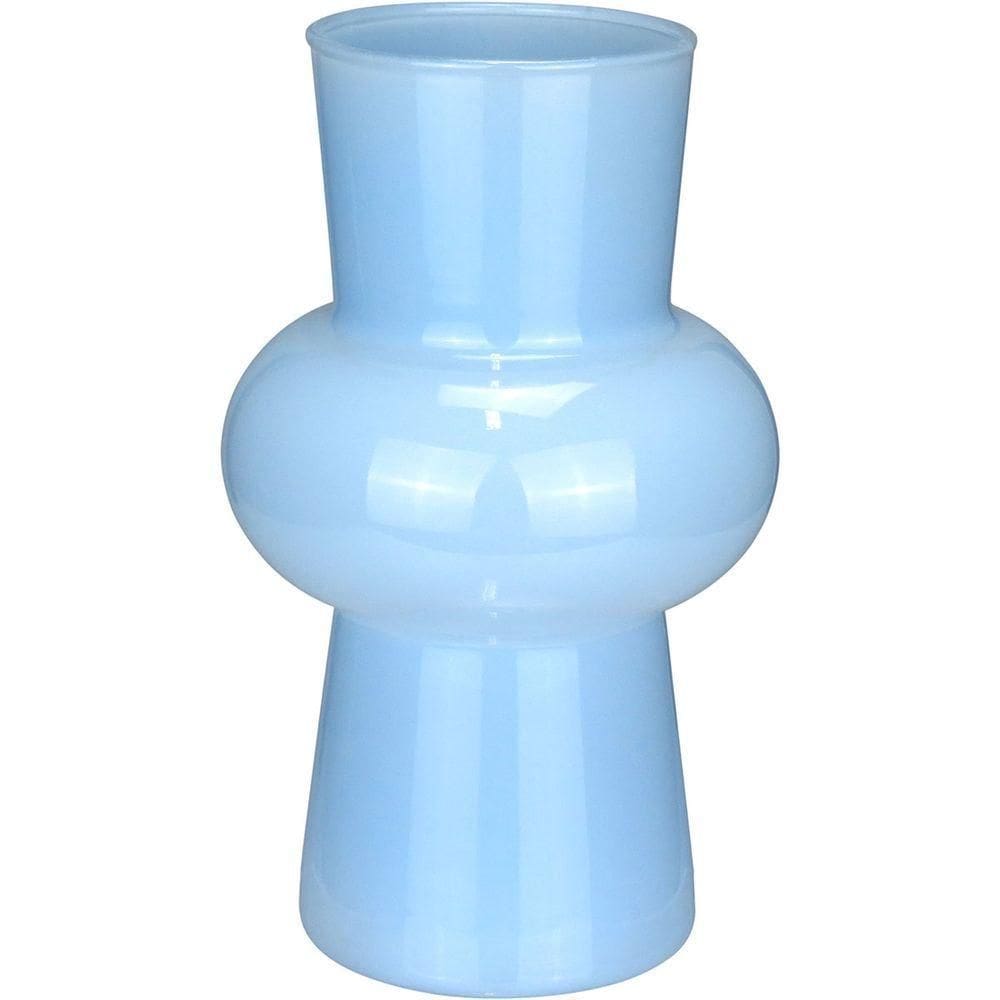 Vaso Decorativo Enfeite Casa Eclipse Home&co Leitoso Vidro 20x12x12cm Branco