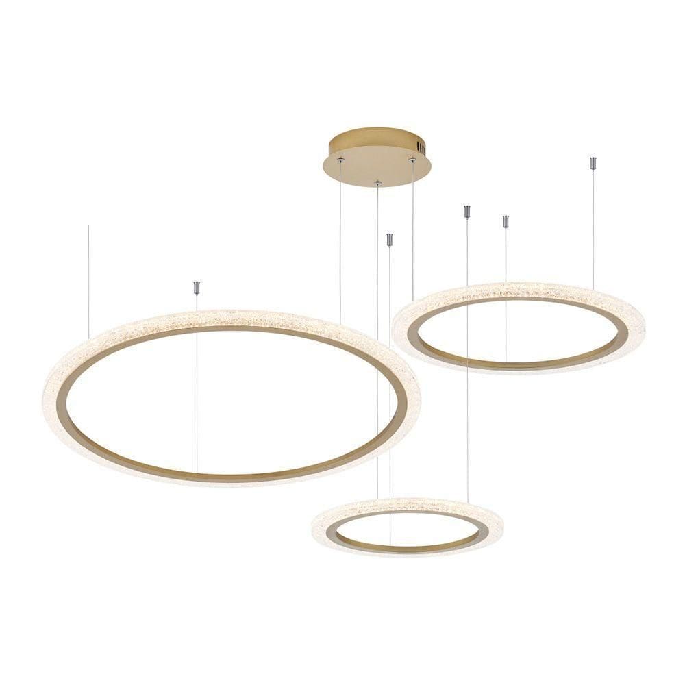 Lustre Pendente Astraled Aspectral Pl-9740 Dourado Led Bivolt Dourado Pl-9740