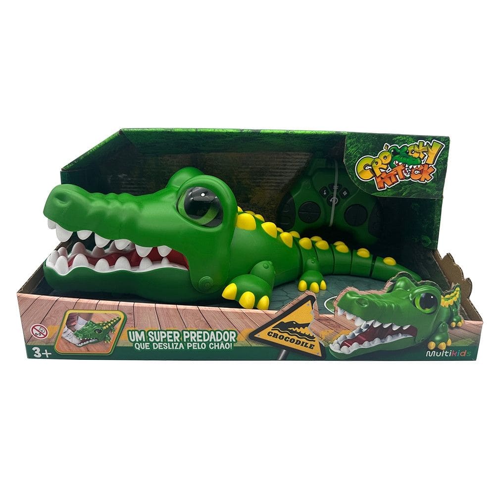 Crocodilo de Controle Remoto Crocky Attack Multikids - BR2255