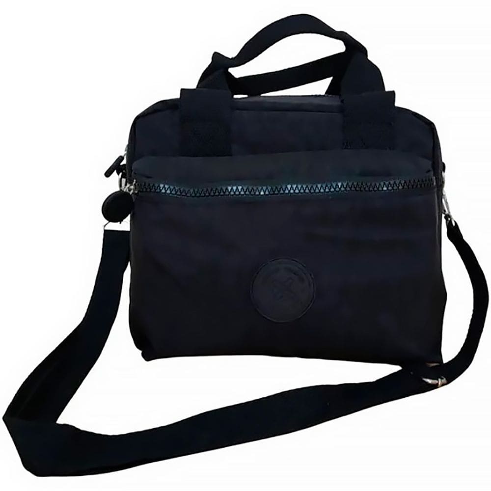 Lancheira Térmica Tiracolo Crinkle Trendy Preta 12470 - Xeryus