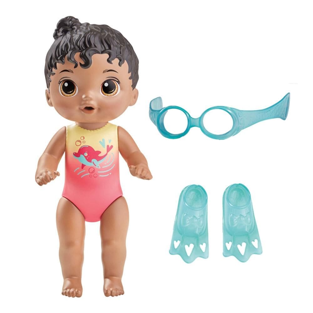 Boneca Baby Alive Sunny Swimmer Negra Hasbro