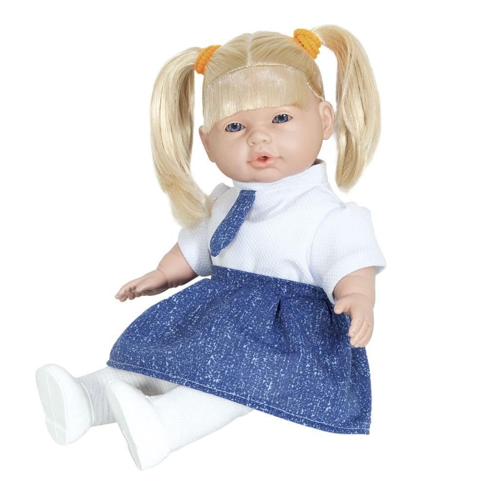 Boneca Judy Estudante Loira Milk Brinquedos 780