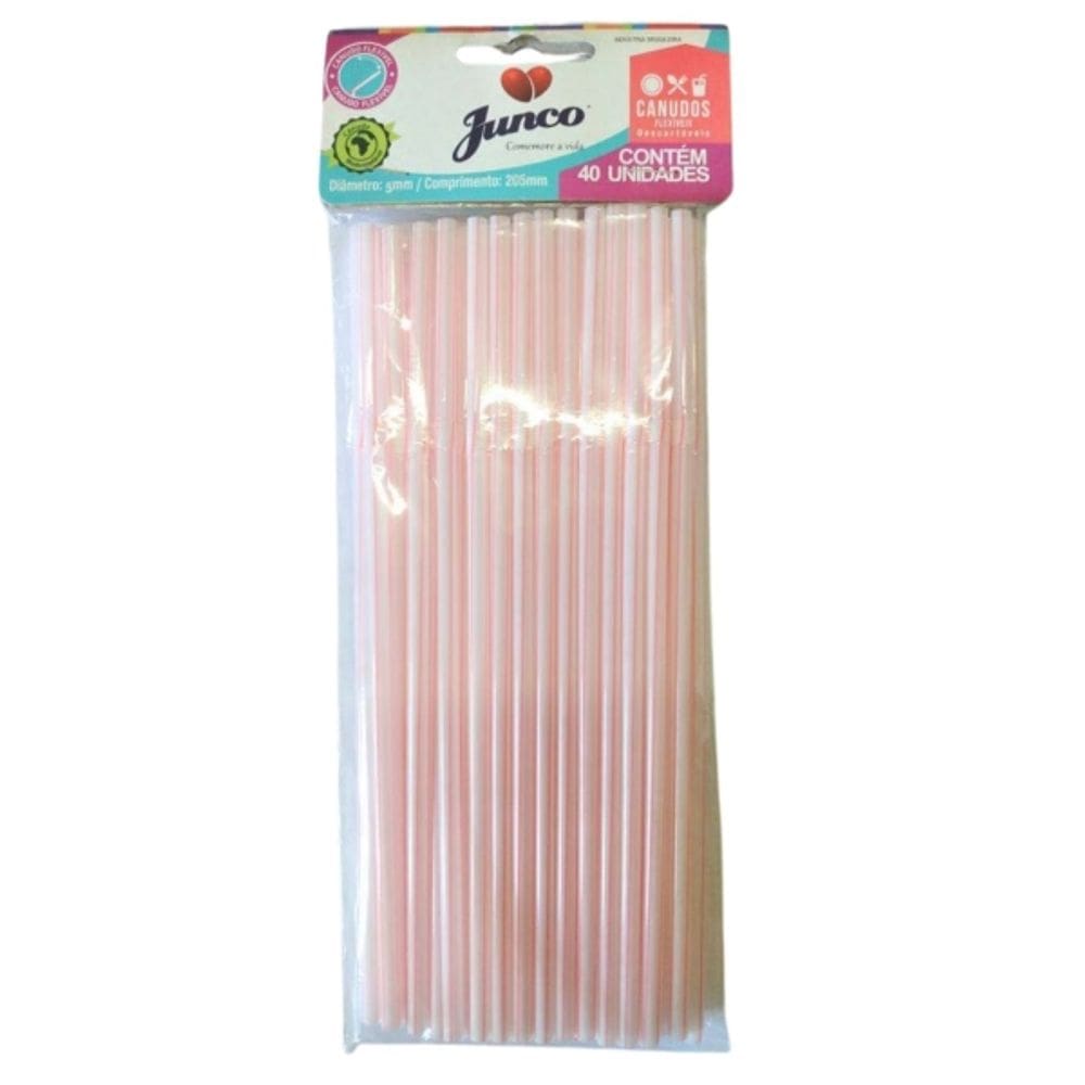 Canudo Flexível Junco 40un