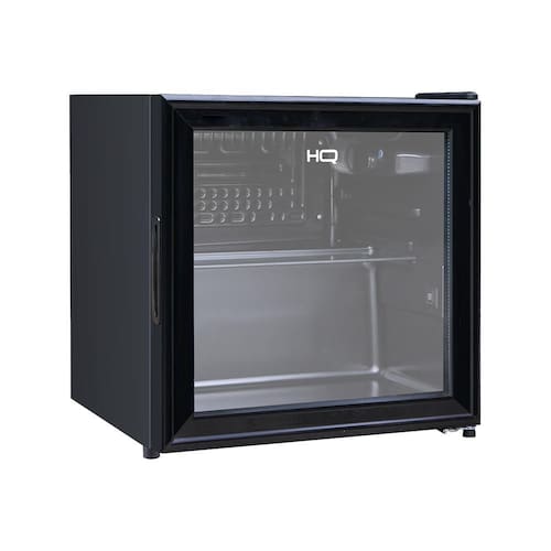 imagem-Frigobar Expositor Vertical HQ Vidro Duplo 50 Litros Preto HQ-50FBPV - 110V