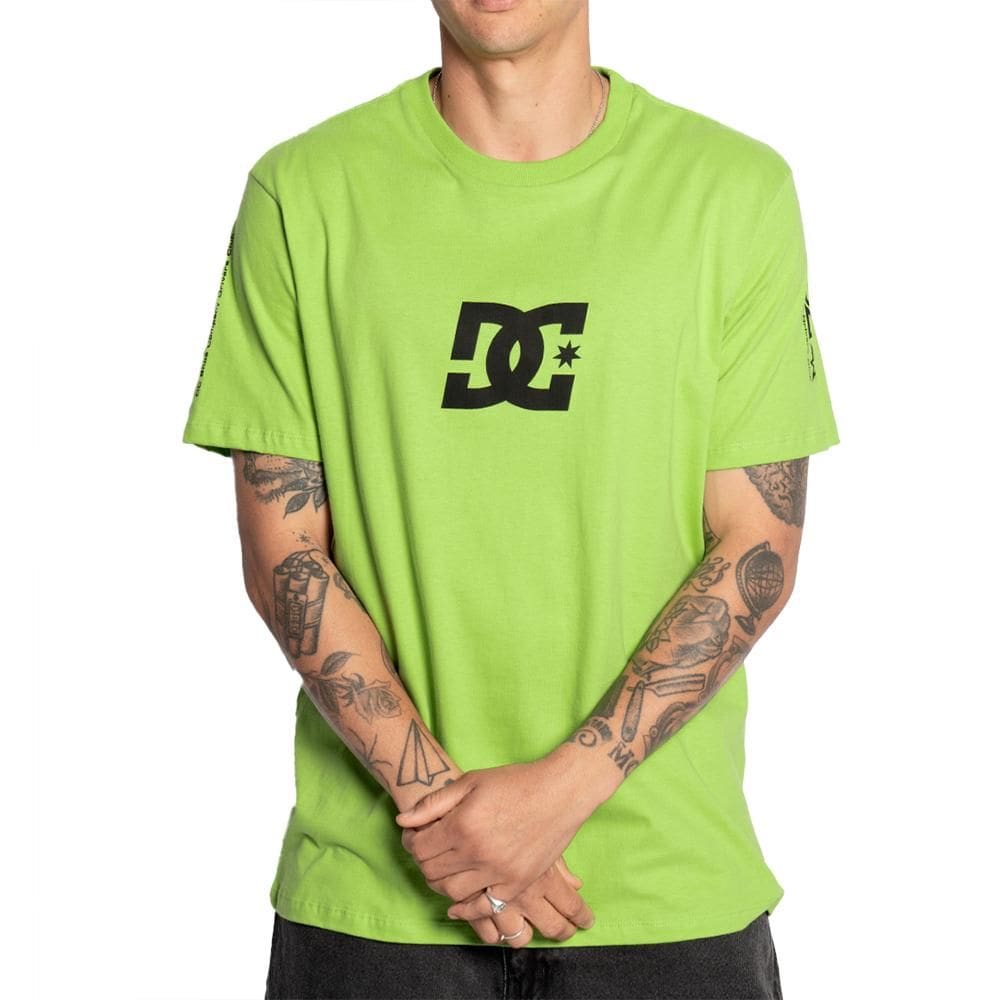 Camiseta DC Shoes Drivers Club SM25 Masculina Verde Neon