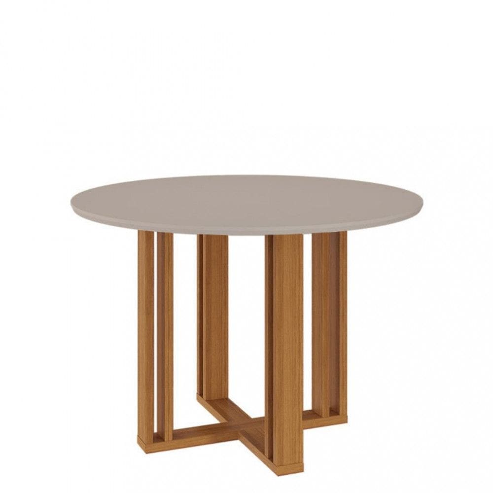 Mesa de Jantar Redonda com Vidro Flora Cimol