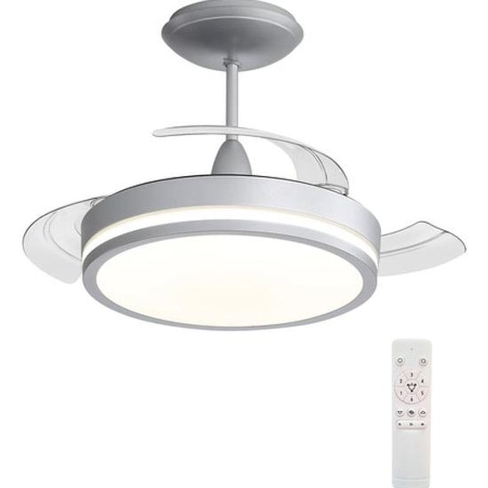 Ventilador Teto Retratil Controle Remoto 91cm Croma Bivolt