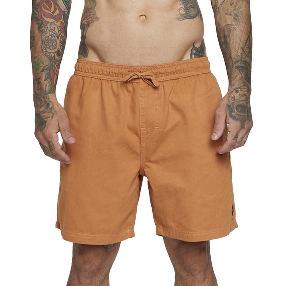Bermuda RVCA Escape Elastic SM25 Masculina Marrom