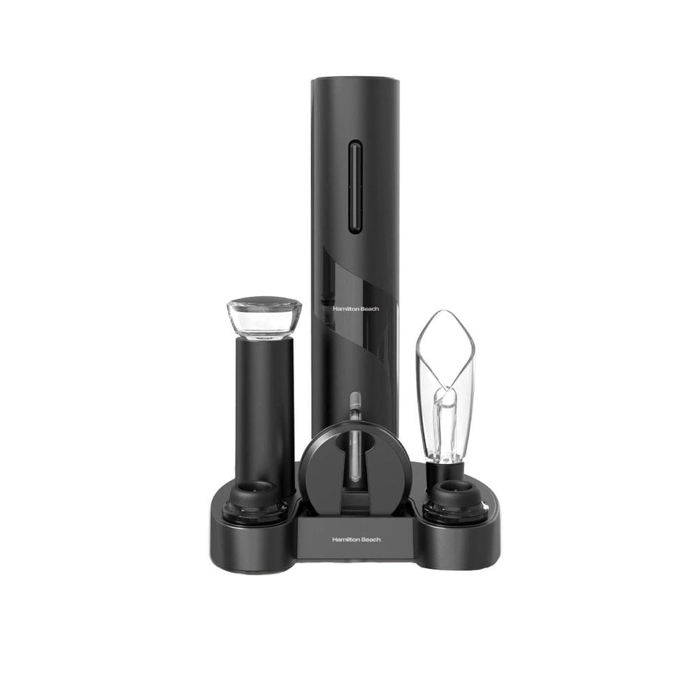 Kit Abridor de Vinho Elétrico Hamilton Beach ASWE022 Preto