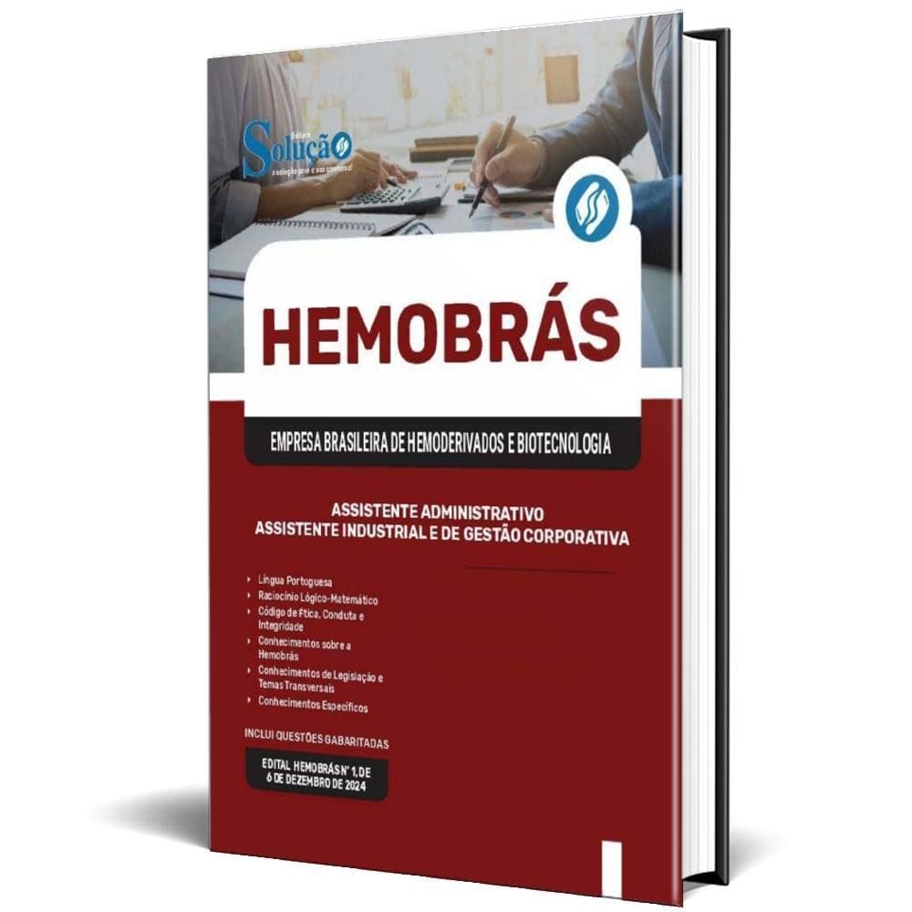 Apostila Hemobrás 2025 Assistente Administrativo Assistente
