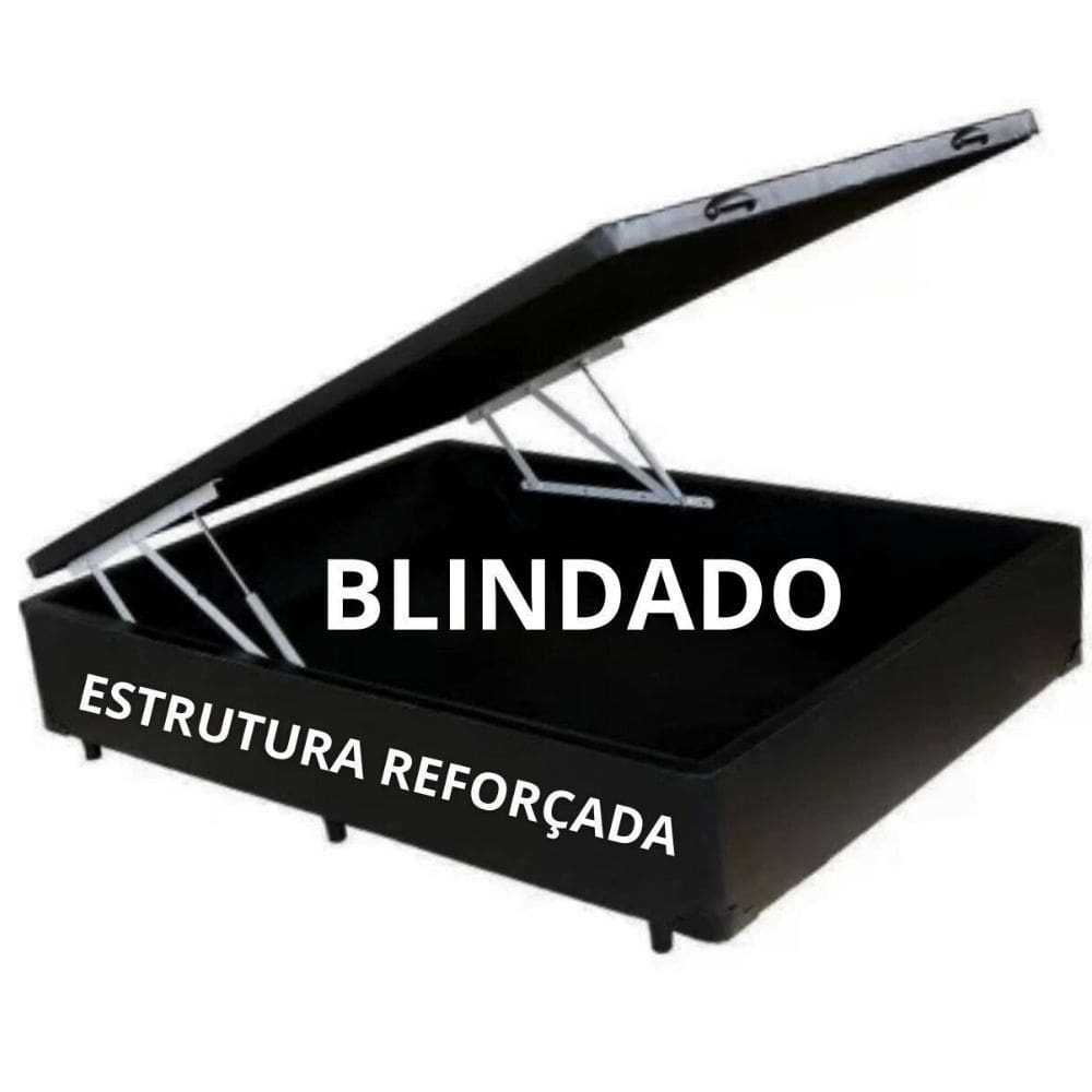 Cama Baú Padrão Casal com Arco Suporte - Blindado / Reforçado