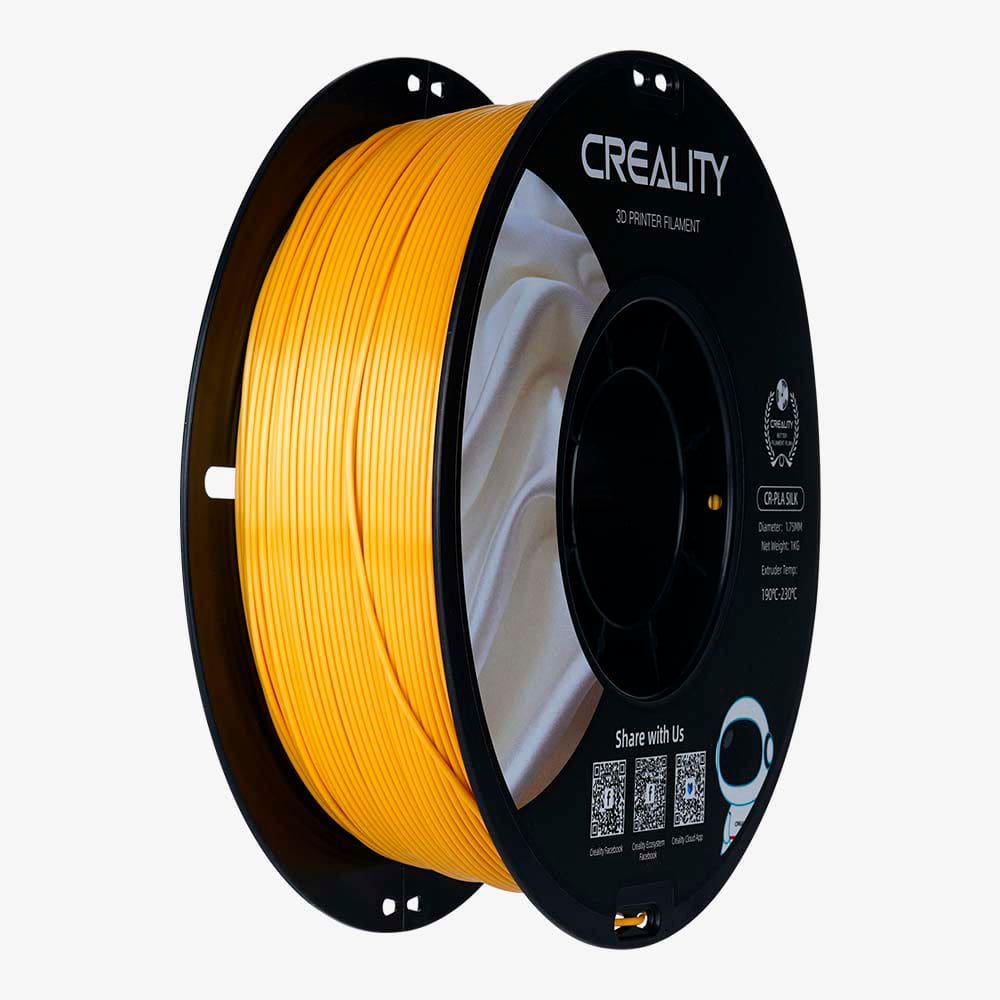 Filamento CR-Seda para Impressora 3D Creality CR-Silk 1 Kg/Rolo 1.75 mm Dourado