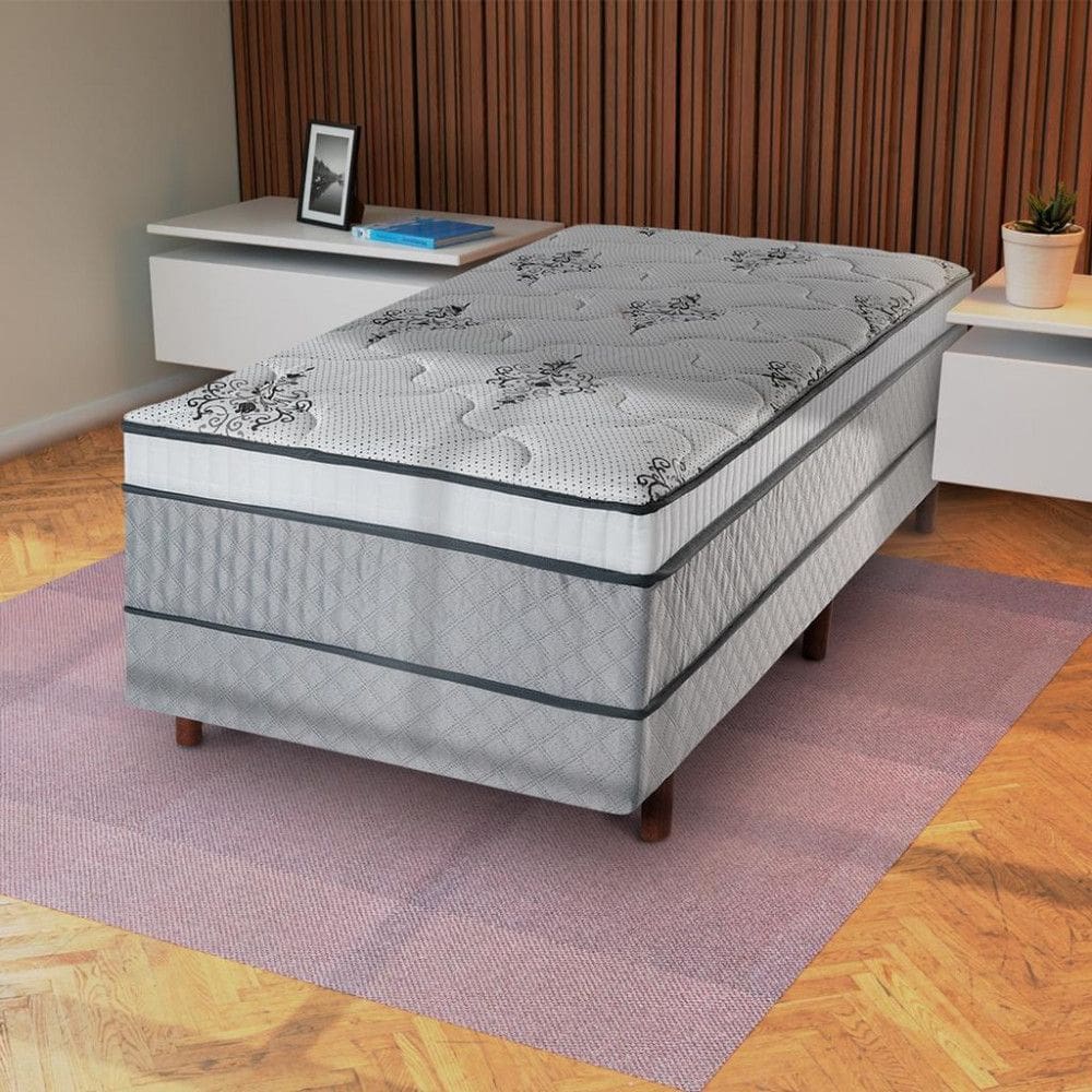 Cama Box Conjulgado Solteiro 88cm Multi Cristalflex