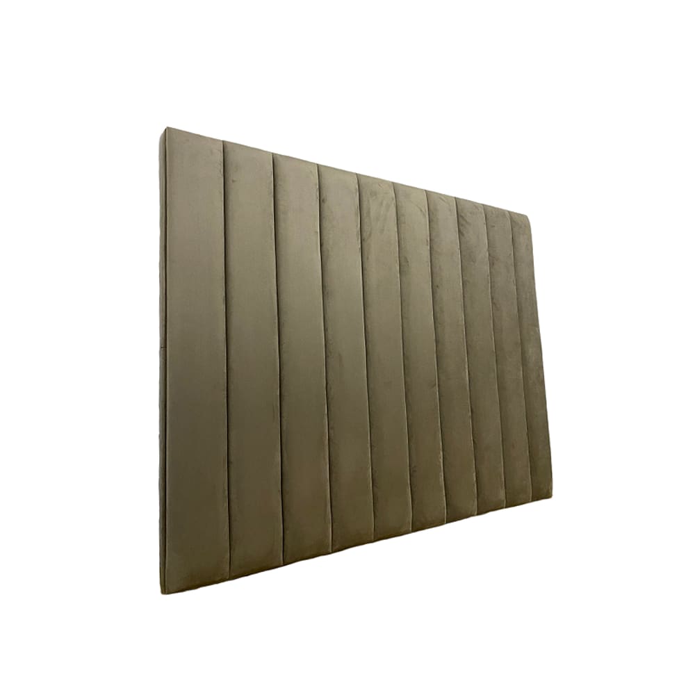 Cabeceira Estofada King 10 Blocos Não é Segredo Veludo Austin Marrom 195x120