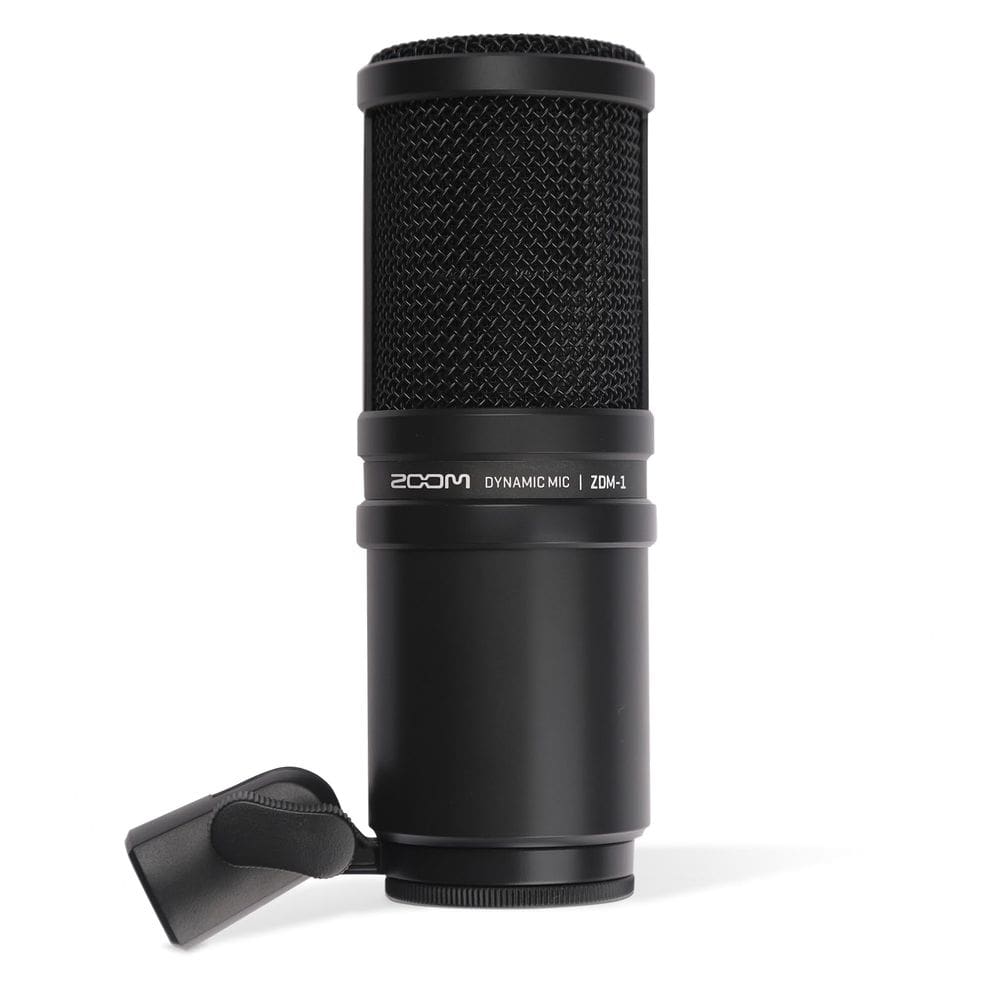 Microfone de podcasting dinâmico Zoom ZDM-1 com suporte de choque