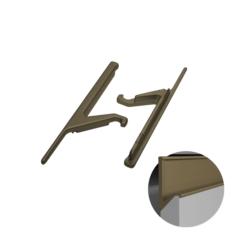 Ponteira Para Puxador Cava Bronze de 15 Mm 0202 Dmt